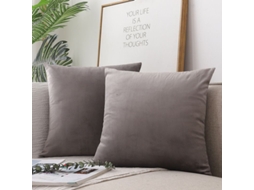 2026 funda de Almohada de Terciopelo Suave, Decorativa de Cor Sólido, 45x45 Cm, Anti arrugas, Sem Enchimento, para Sala e Quarto