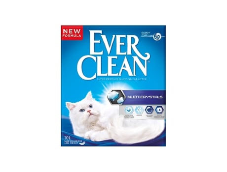 Areia Auto Aglomerante Ever Clean Multi-Crystals 10 Litros