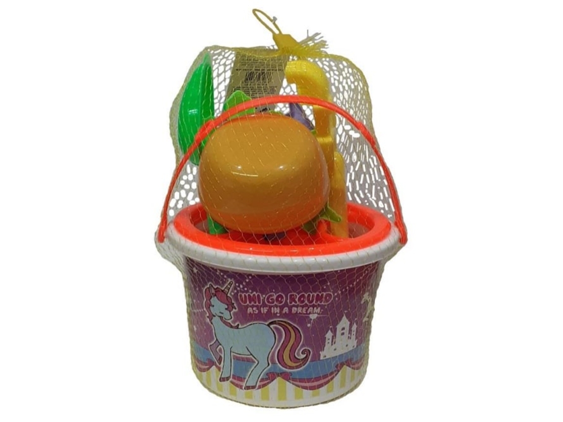 Conjunto De Balde Pequeno Unicórnio Com Acessórios Take Enjoy Bestway