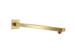 Braço De Chuveiro Quadrado Rea Js-9022bg 40cm Brush Gold