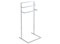 Toallero De Pie Beliani Melincue De Hierro Plateado 40x35x87