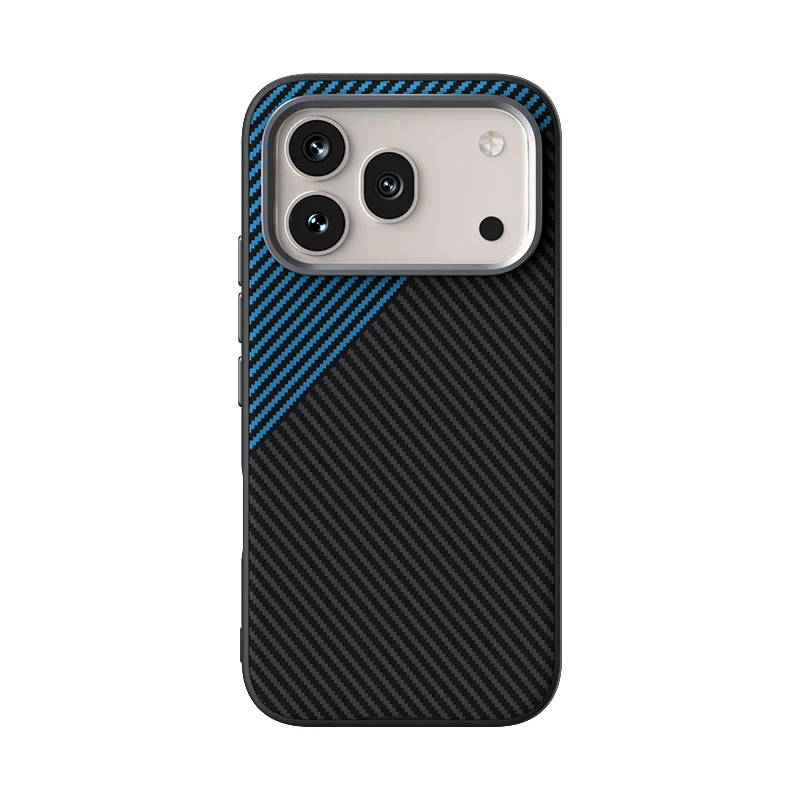 Capa Magnética Para Celular (honor Magic8 Pro) Com Textura De Fibra De Carbono E Proteção De Lente Em Metal, Capa Rígida.