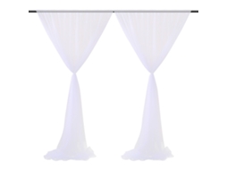 Cortinas de Malha Semi Transparentes para Casamentos e Eventos LAXISCREED