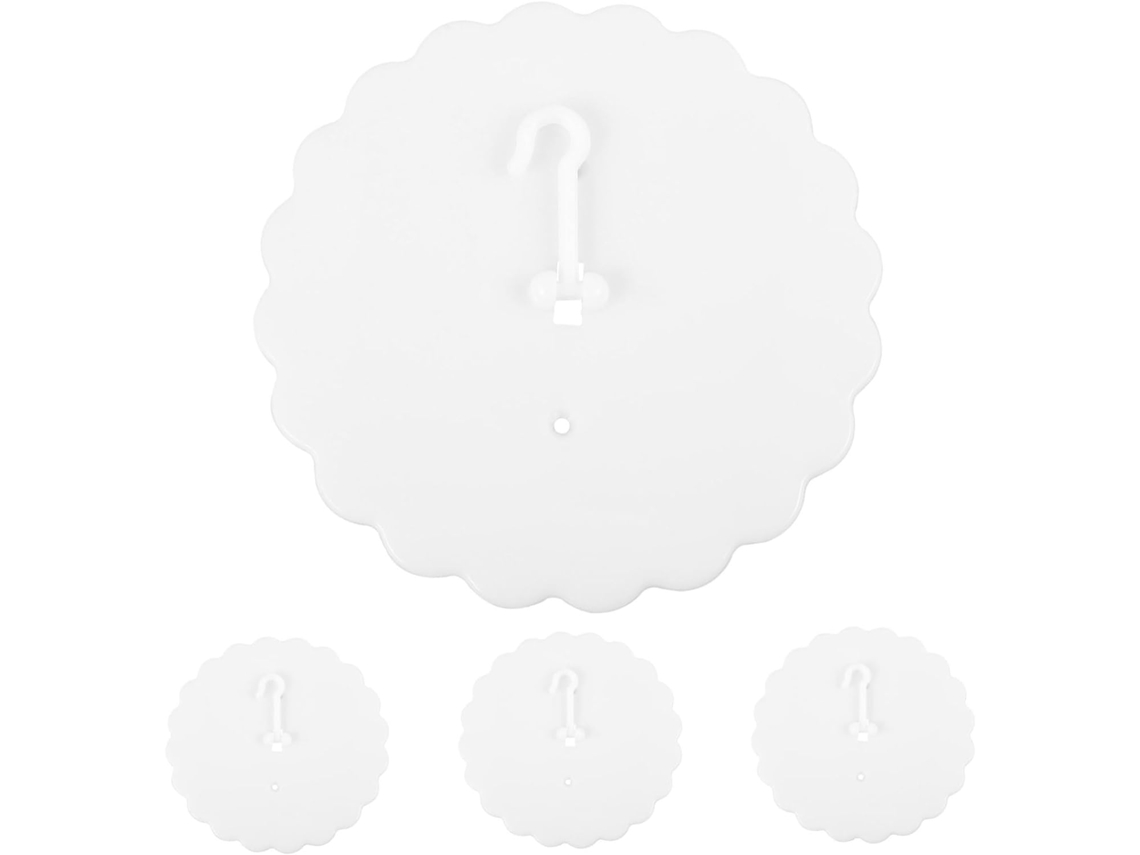 Conjunto De 4-ganchos Adesivos Plástico Para Dossel Cama, Peças De Reposição Para Montagem No Teto