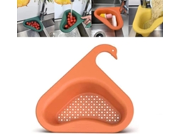 Cesto escorredor triangular em formato de abacaxi, Kitchen Edge, filtro multifuncional triangular laranja Sxq -aquaforge