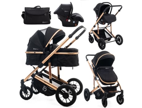 Carrinho de Bebé Trío 3 em 1 0-22 kg BEBELISSIMO Victoire Gold