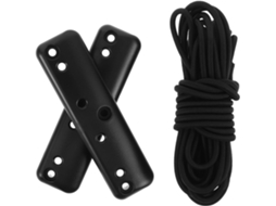 Suporte De Corda Elástica Abs Preta Para Guarda-roupa De Camping