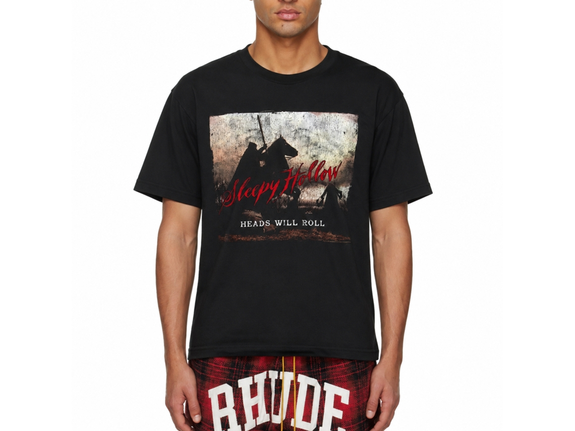 Rockinstone Sleepy Hollow Movie Heads Will Roll Black Adult Shirt Size:xxxl