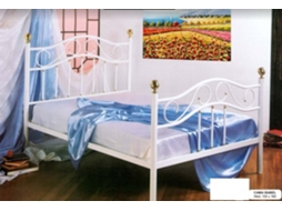 Cama COLCHÃOCERTO.PT (195x140 - Ferro - Vermelho)
