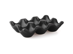 Porta Huevos De Cerámica Con 6 Casillas Plato De Porcelana Para Almacenamiento En Cocina Refrigerador Decorativo