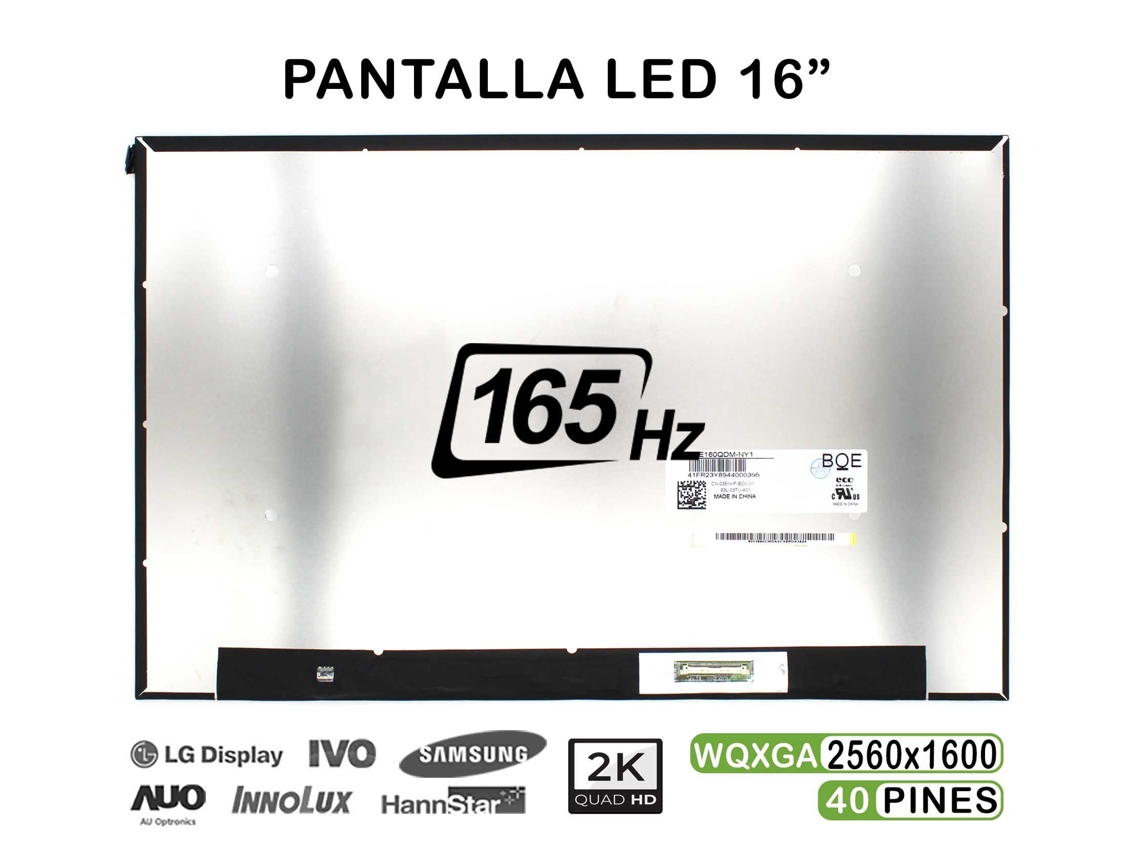 Tela LED para laptop de 16 polegadas NE160QDM NY1 2K 165Hz compatível