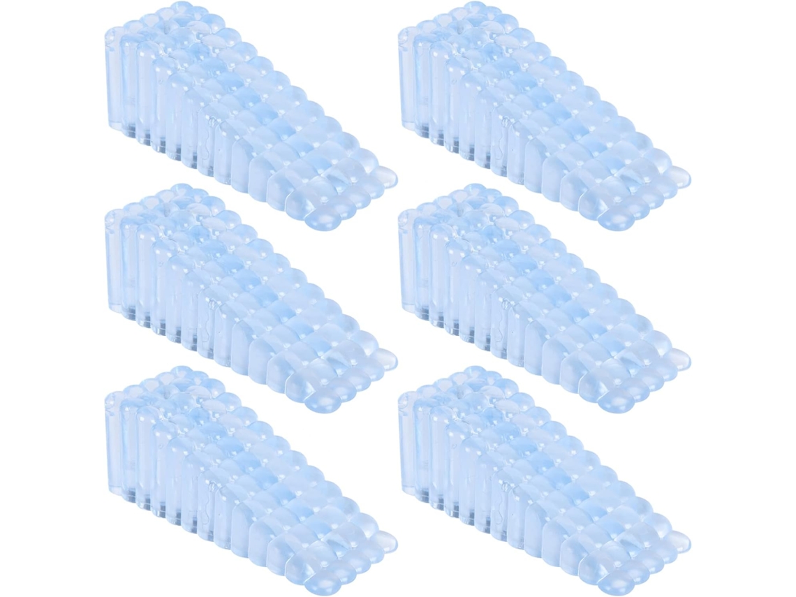 Conjunto De 6 Cunhas Para Portas, Batentes De Chão, Antiderrapantes Para Uso Doméstico, Sem Necessidade De Furar.