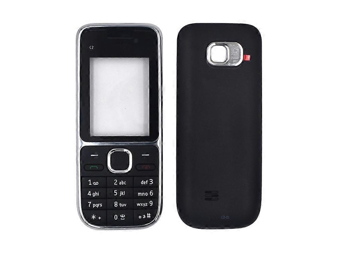 Capa Completa De Carcaça Para Nokia C2-01 Preta