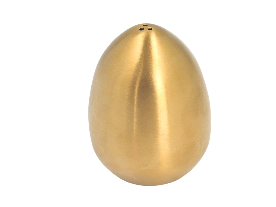 Agitador De Tempero Ovo Aço Inoxidável Dourado