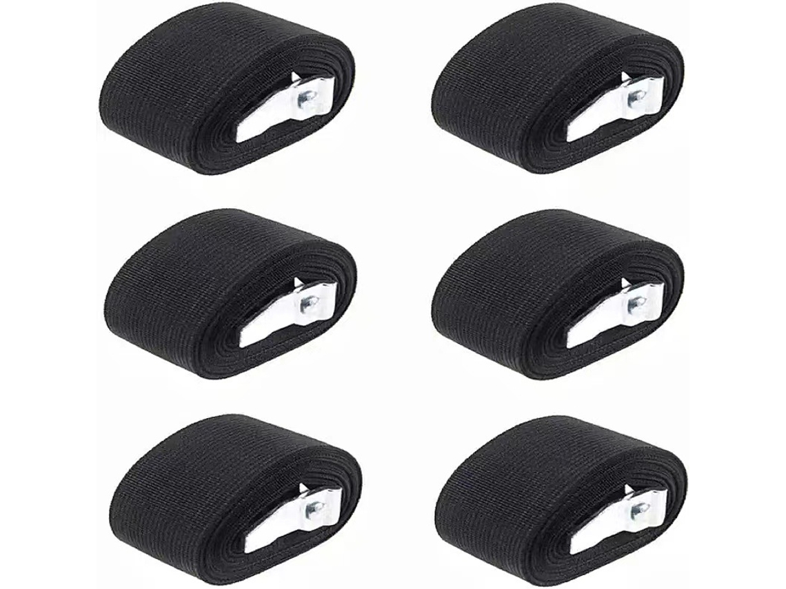 Conjunto De 6 Cintas Amarração 2 Cm X 40 Para Caminhões, Capacidade De Até 272 Kg(600 Lb)