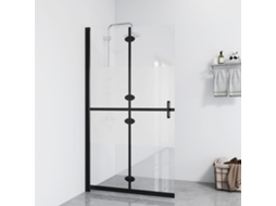 Vidaxl Divisória Chuveiro Dobrável 120x190 Cm Meio Vidro Fosco Esg