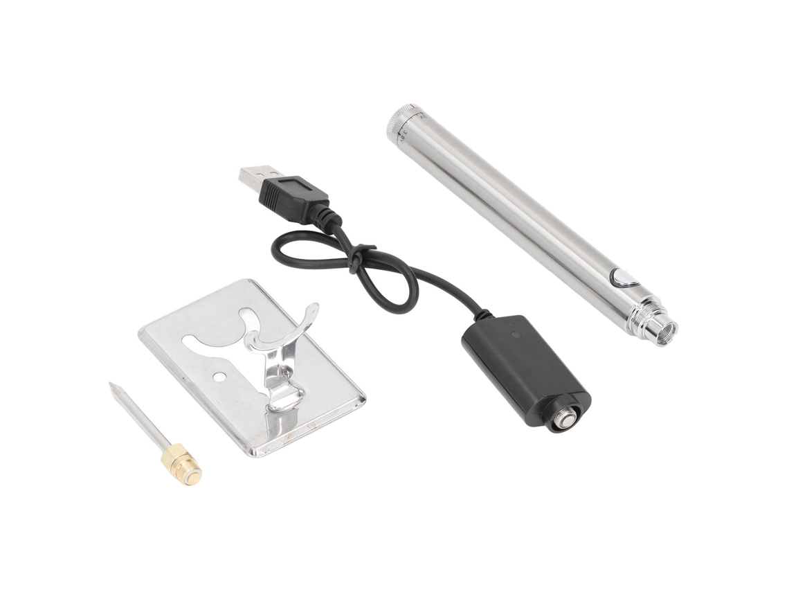 Ferro De Solda Recarregável Portátil Ferramenta De Soldagem Digital Kit Para Reparos Diy Prata