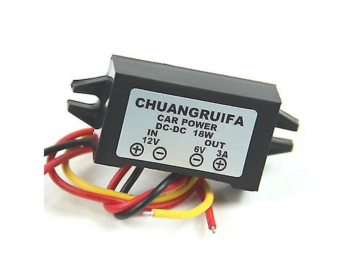 Conversor À Prova Dágua De 12v Para 6v, 18w Máx. 3a, Fonte De Alimentação Cc/cc Aquaforge (novo)