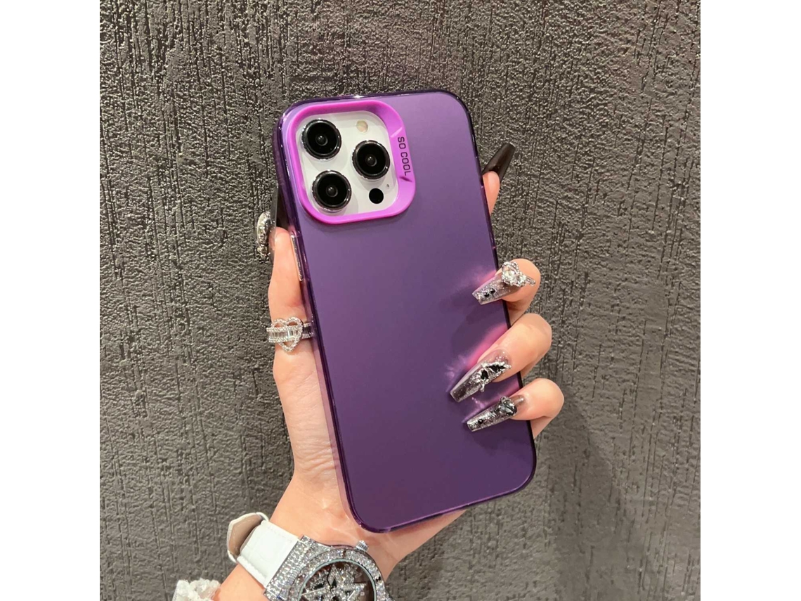 2 Capas Para Iphone 17, Roxas, Foscas, Dupla Camada E Prateadas.