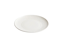 Prato De Jantar De Cerâmica Branca, 25,9 Cm, Prato De Salada Moderno, Próprio Para Micro-ondas E Lava-louças.