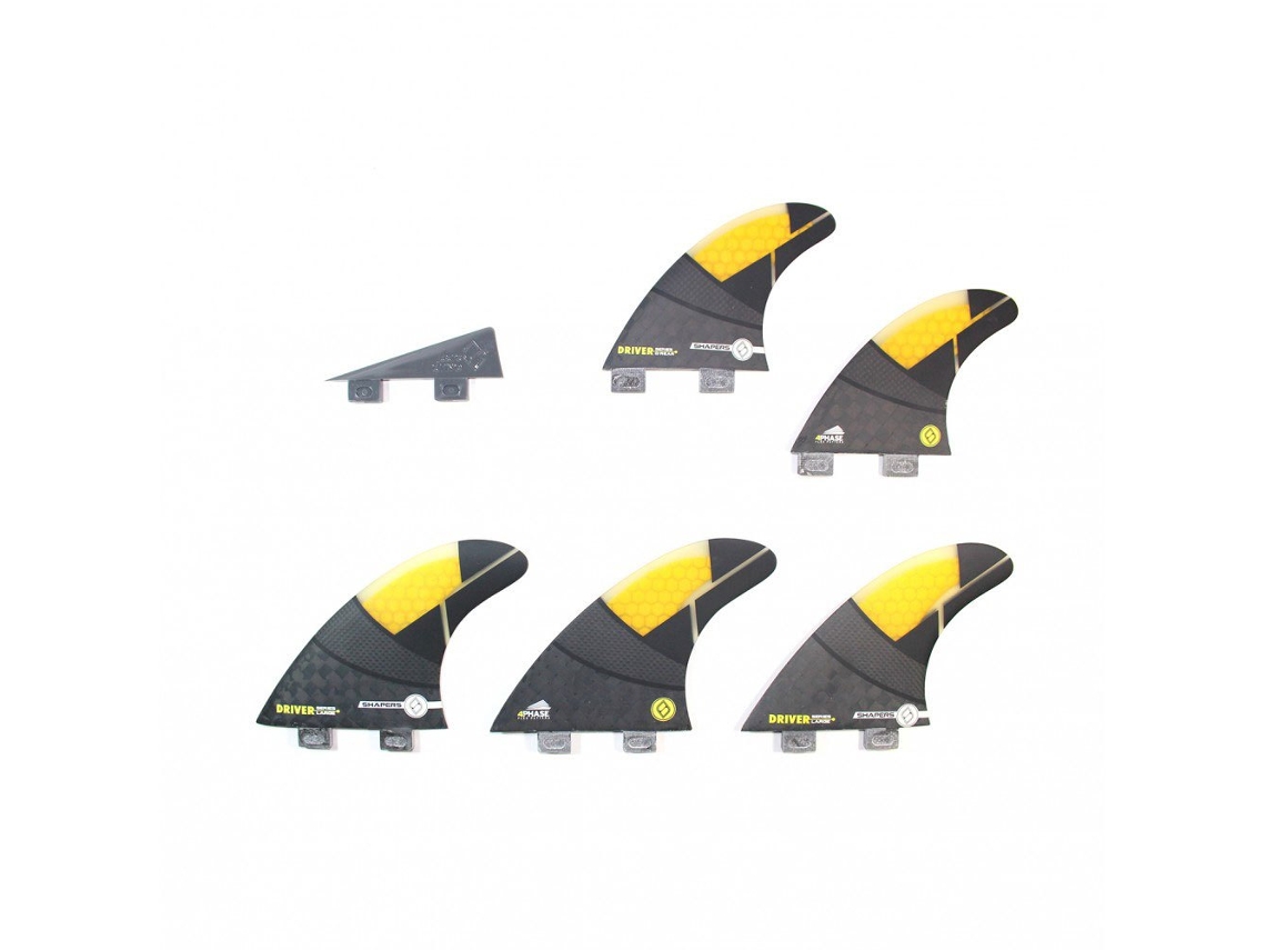 Fin Global Series Spectrum Driver 6 Unidades Amarelo Sshapers