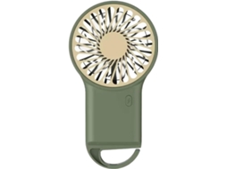 Ventilador De Mesa Mini Em Metal Com Relógio Led Usb, Rotação 360