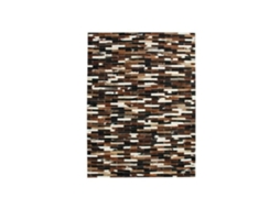 Tapete - A Fábrica De Decoração - Linhas De Couro - Couro Reciclado - 140x200 Cm - Retangular