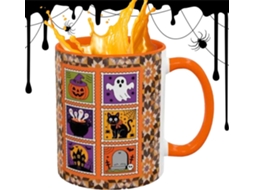 Caneca De Halloween | Caneca De Cerâmica De 380ml Com Design Gótico E Isolamento Térmico Para Bebida Gokoco