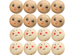 Conjunto De 40 Contas Redondas De Madeira Para Confecção De Joias E Decoração.