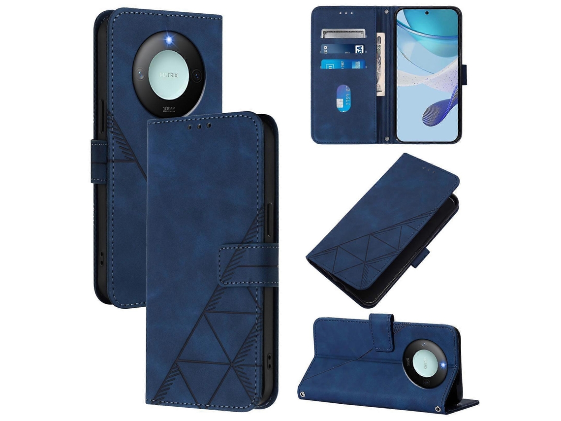 Capa De Celular De Couro Com Estampa 3d E Flip Crossbody