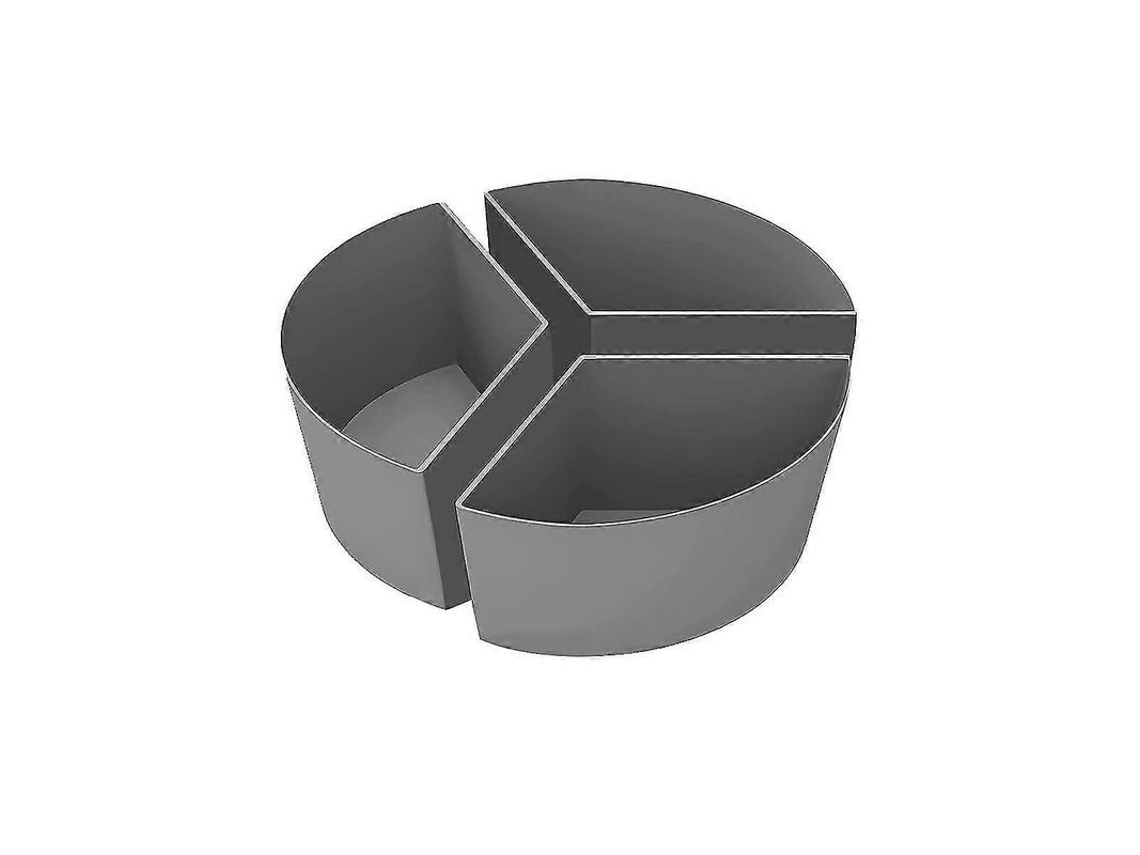 Liner Para Panela De Cozimento Lento Em Silicone, Resistente Ao Calor E À Vazamento, Reutilizável, 3 Unidades - Cinza Cinza