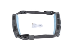 Cinto de resfriamento portátil com ventilador ajustável e compressa de gelo para desporto e viagens LAXISCREED