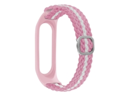 Pulseira Trançada Listrada Para Xiaomi Mi Band 6/5