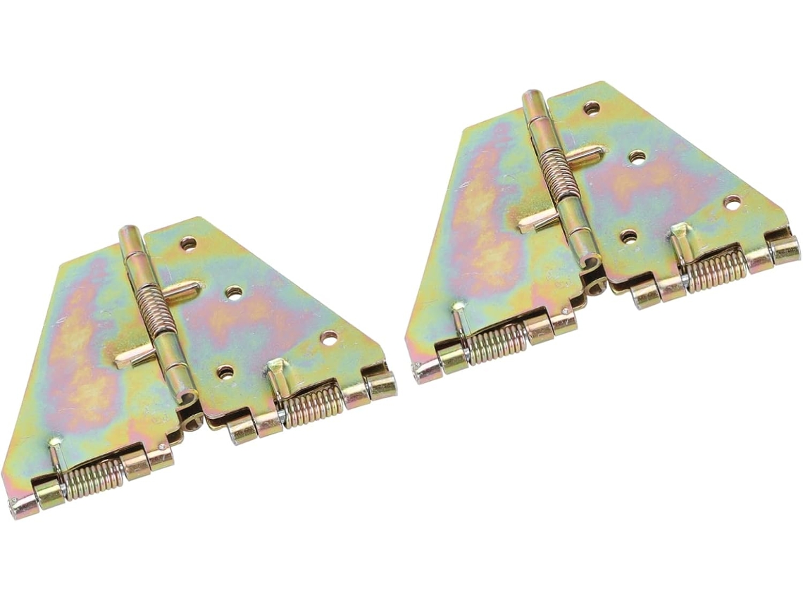 2 Peças Dobradiças De Ferro Para Mesa Dobrável Com Suporte Aba Externa
