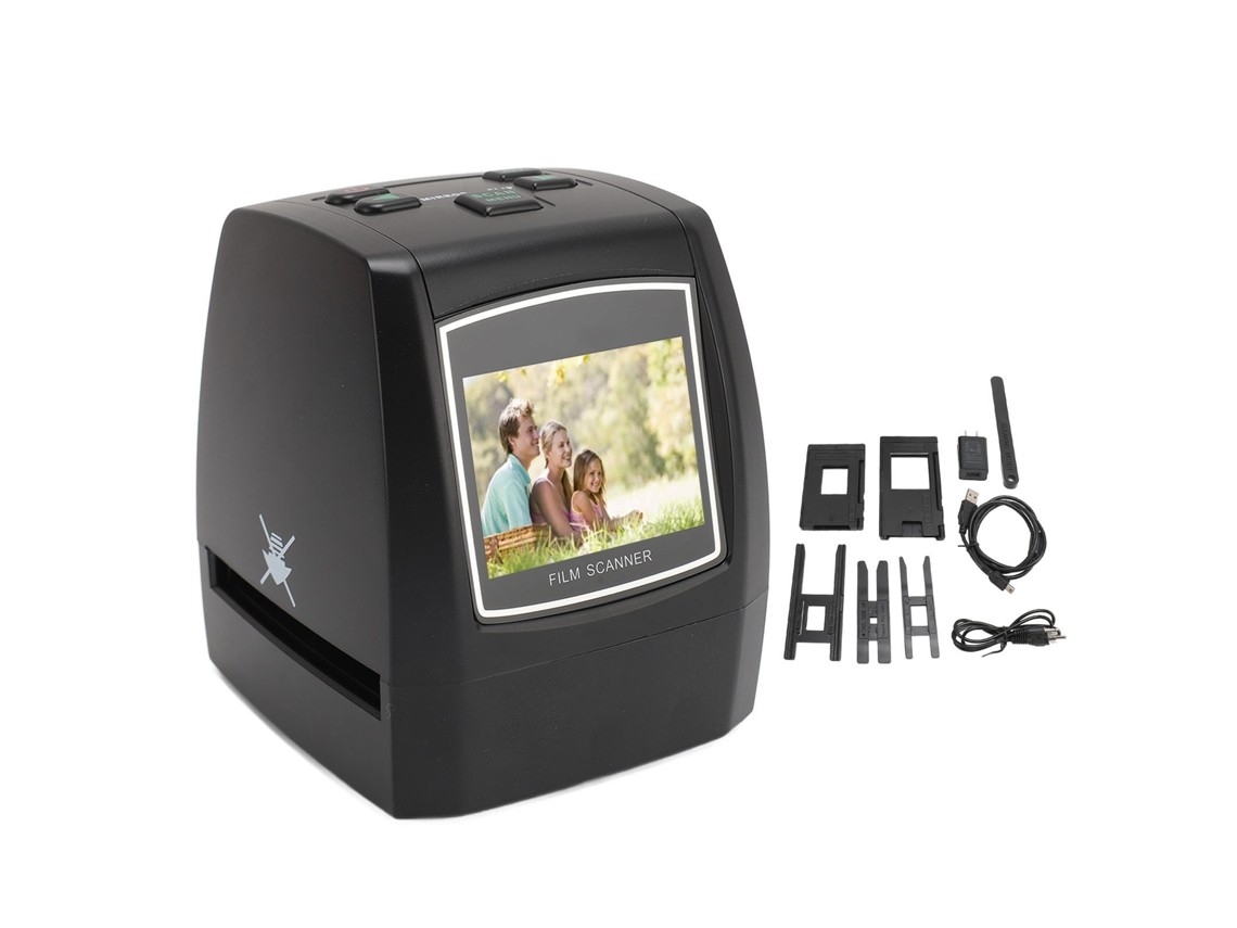 Scanner de filmes e slides (22 MP, tela LCD de 2,4 polegadas)