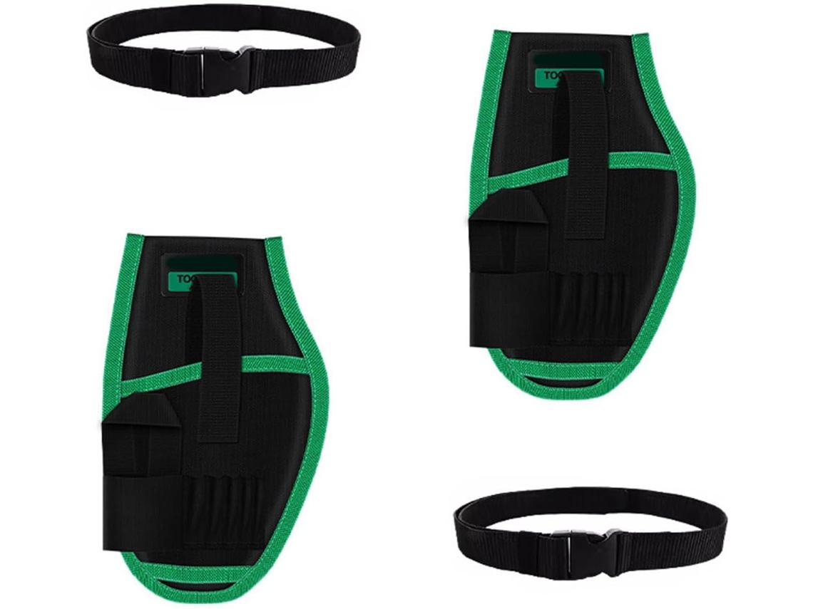 Conjunto De 2 Bolsas Organizadoras Ferramentas Em Nylon Resistente À Abrasão Com Forro Impermeável Para Trabalhadores Da