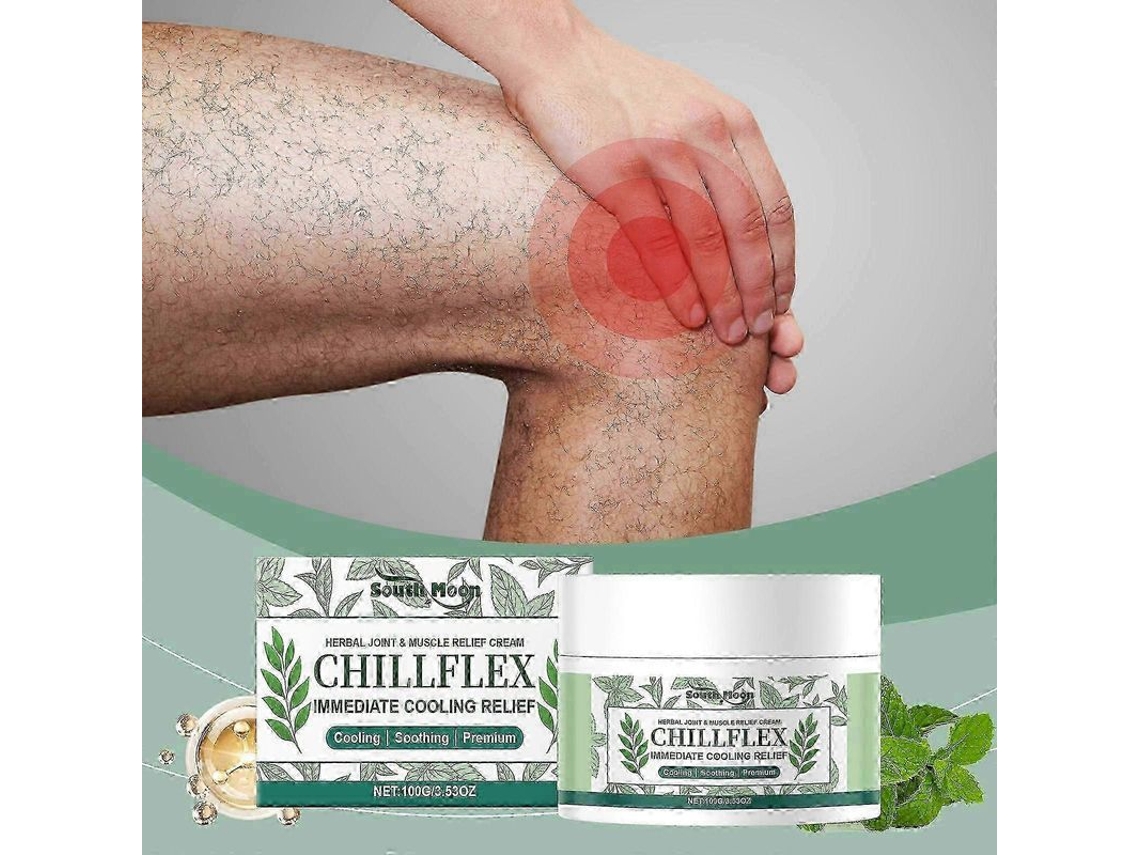 Creme De Massagem Chillflex Para Alivio De Articulações E Músculos Com Mentol 100g 2025