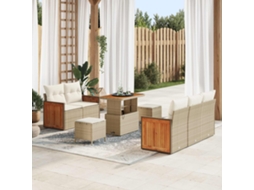 Vidaxl Conjunto De Sofá De Jardim 8 Unid. 8-número De Lugares