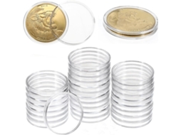Cápsulas Para Moedas De 40,6 Mm Pacote Com 30 Unidades, Redondas, Em Acrílico Transparente, Herméticas, Para Coleção De Moedas