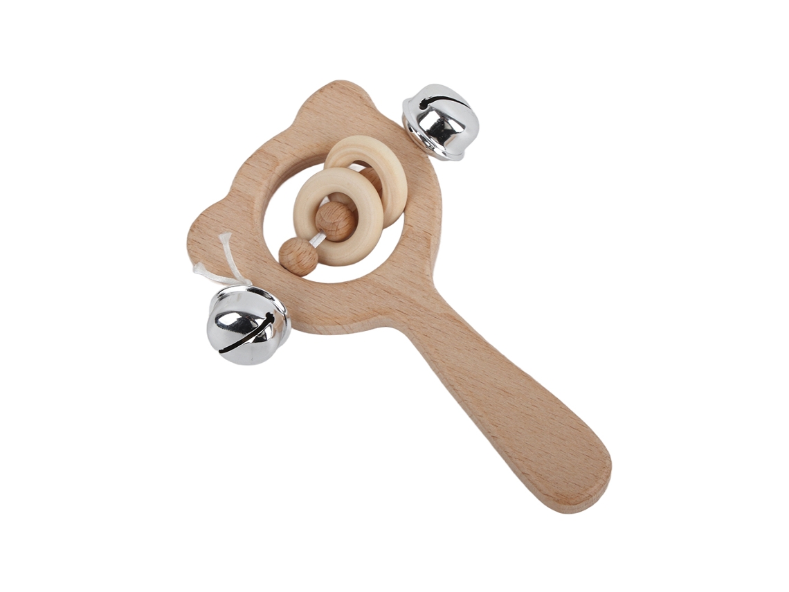 Anel de Mordação de Madeira Urso LAXISCREED Brinquedo de Berço