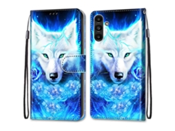 Capa De Couro Pintada De Luxo Estilo Carteira Capa Protetora Estilo Livro Para Samsung Galaxy A36 A26 A16 A55 A35 A24 A25 A15 A05s A05 A51 A52 A53 A4…