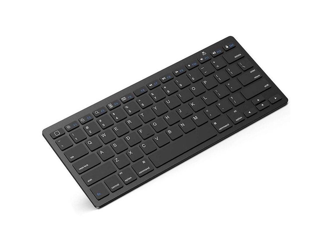 Teclado Sem Fio Delgado 2.4 Ghz, Mini com 78 Teclas para Windows Mac Ios Linux Fasst