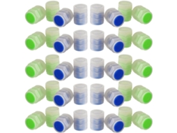 Tampas De Válvula De Pneu Com Luzes, 50 Unidades, Compatíveis Com Válvulas Padrão, Material Plástico.