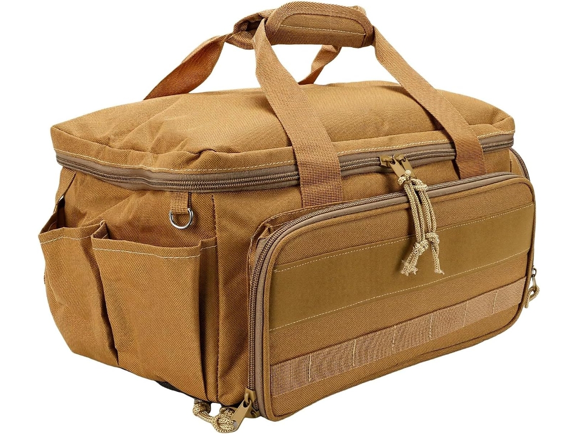 Bolsa De Ferramentas Resistente, Organizador De Trabalho Em Nylon Com 4 Bolsos Abertos E 1 Bolso Central Grande Zíper