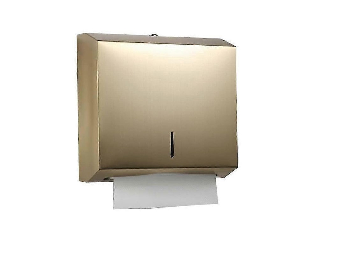 Porta- Papel De Aço Inoxidável Com Design Trava E À Prova De Água Para Casa, Hotéis E Escritórios Dourado
