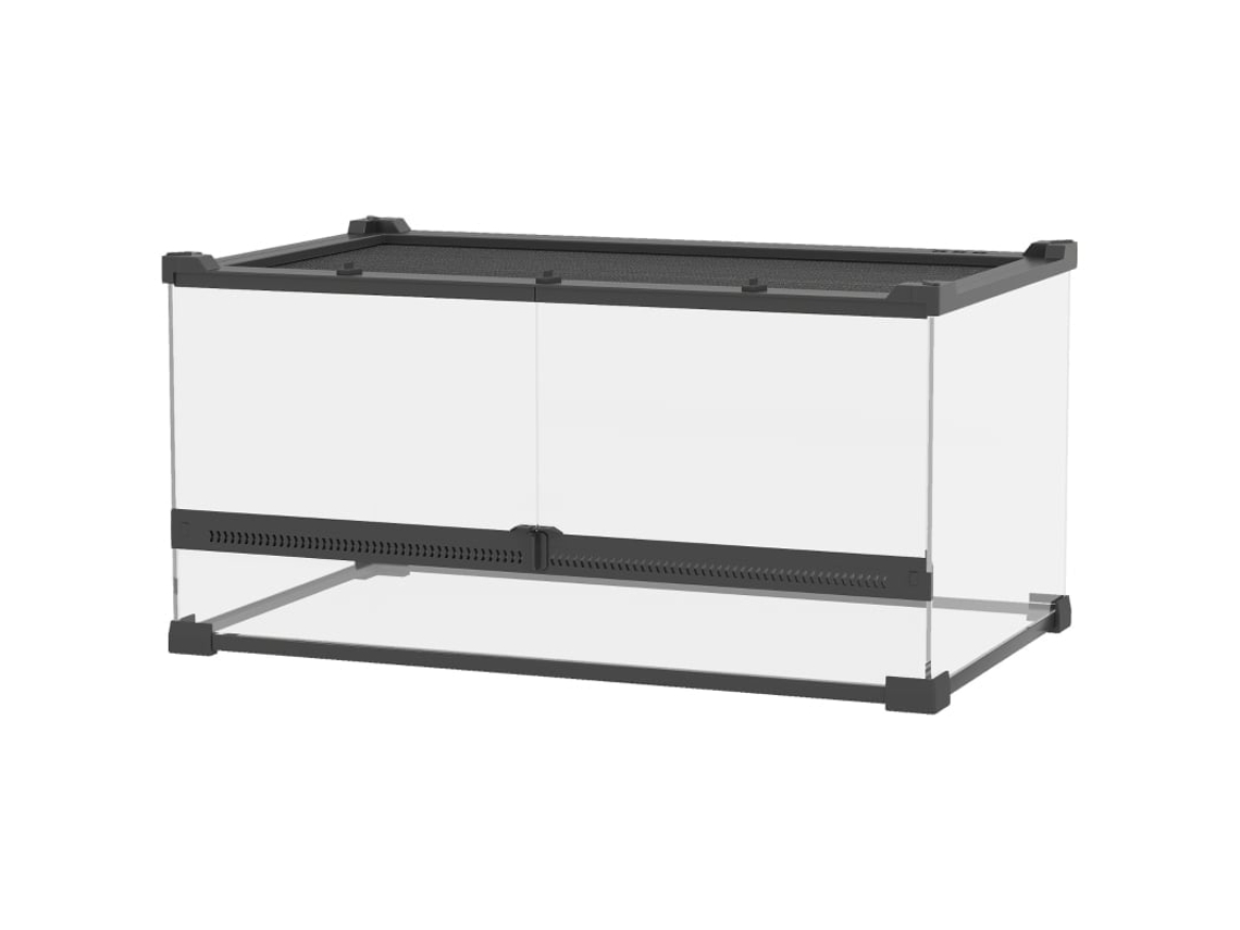 Terrário Vidro Répteis com Base Elevada Impermeável