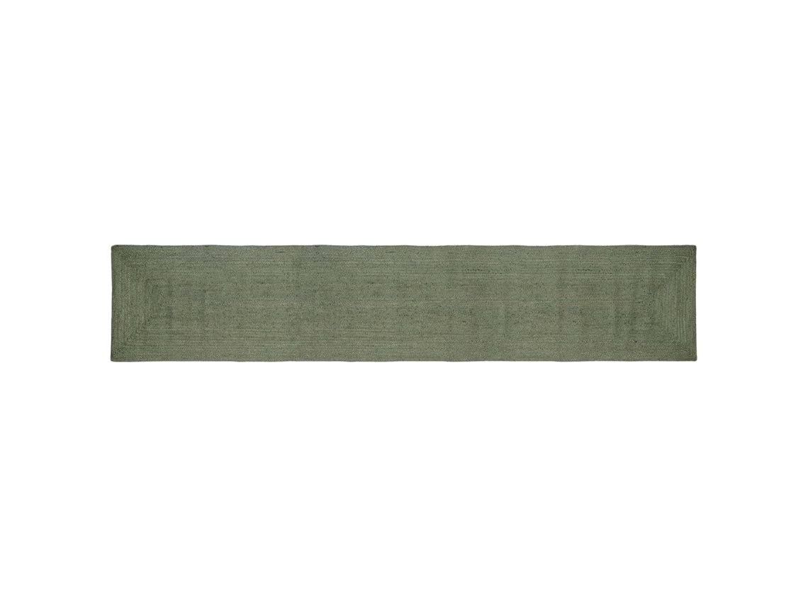 Vidaxl Tapete De Área Verde-azeitona 60 X 400 Cm Juta