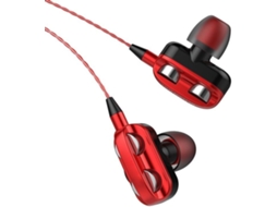 Fones De Ouvido Com Fio, Drivers 3d Duplos, Graves Hi-fi E Controle