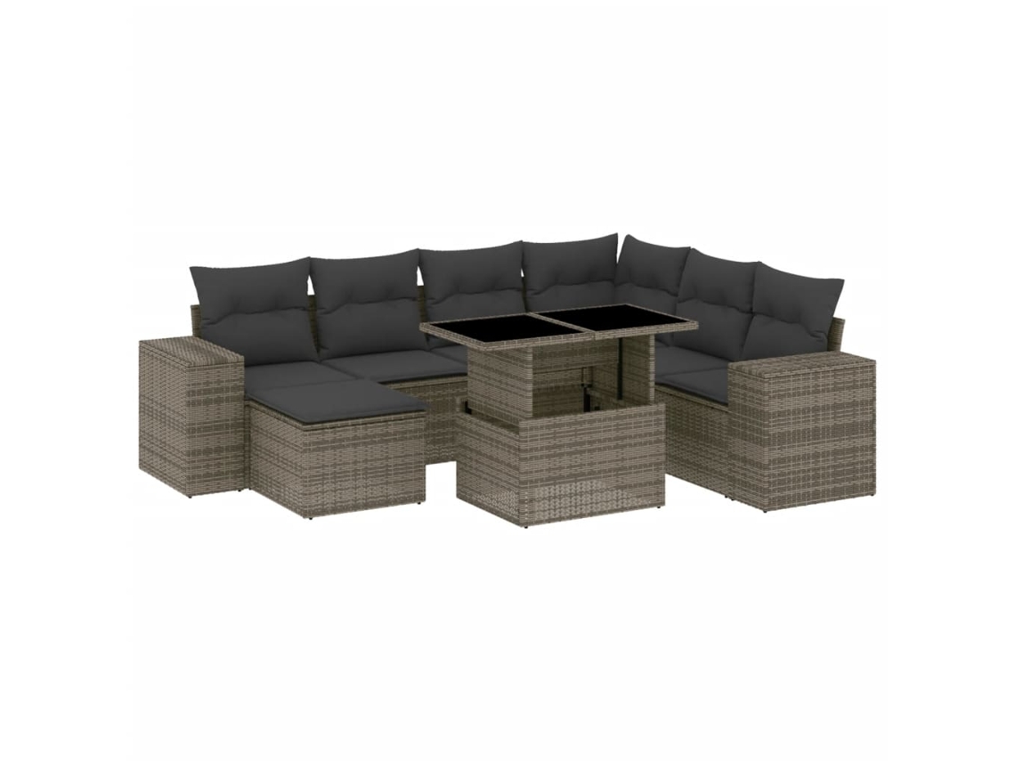 Garden Sofa Set, Garden Sofa Sets Vidaxl Cinzeto Rattan / Vime (n/a)