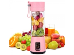 Mini Espremedores Portáteis Liquidificador Elétrico Misturadores Rosa